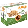 Iams Cat Delights LAND IN GRAVY multipack, többféle íz, ízletes szószban 12x85g