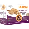 Iams Cat Delights LAND & SEA IN GRAVY multipack, többféle íz, ízletes szószban 12x85g