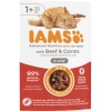 Iams Cat Delights Marhahús és répa falatok, zamatos aszpikban nedves macskatáp 85g