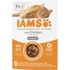 Iams Delights Senior Csirke Falatkák Ízletes Szószban nedves macskatáp 85g