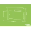 KERBL Barney ECO nyúlketrec, 137x73x83 cm