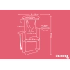 KERBL Dolomit Grappa Pro macskafa, 70x50x138, drapp