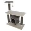 KERBL Jade Darklight macskafa, 70x35x96 cm, fehér/szürke