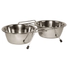 KERBL Twin etetőtálak állványon 2x 1800ml
