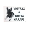 Kutya Harap Tábla Fém A/5 (többféle)