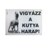 Kutya Harap Tábla Fém A/5 (többféle)