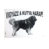 Kutya Harap Tábla Fém A/5 (többféle)