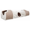 Trixie Alagút Macskának Kaparófával 110x30x38cm Világosszürke/Barna/Taupe