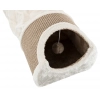 Trixie Alagút Macskának Kaparófával 110x30x38cm Világosszürke/Barna/Taupe