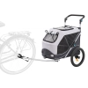 Trixie Bicikli trailer, gyors kapcsolós M 63x95x90/132cm szürke