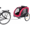 Trixie Bicikli Trailer L 75x86x80cm Fekete/Piros