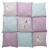 Trixie Fekhely Több Lapból Álló Patchwork Junior 60x60cm Világoslila/Menta/Pink