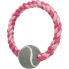 Trixie Játék rágókötél Karika teniszlabdával/6cm