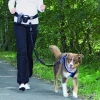 Trixie Póráz Derékra Rögzíthető 40kg-ig, fekete