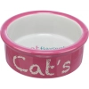 Trixie Tál Kerámia Macskának, 0,3 l/o 12 cm, Magenta/Világosszürke