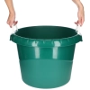 Etető-itató vödör, zöld 45 L