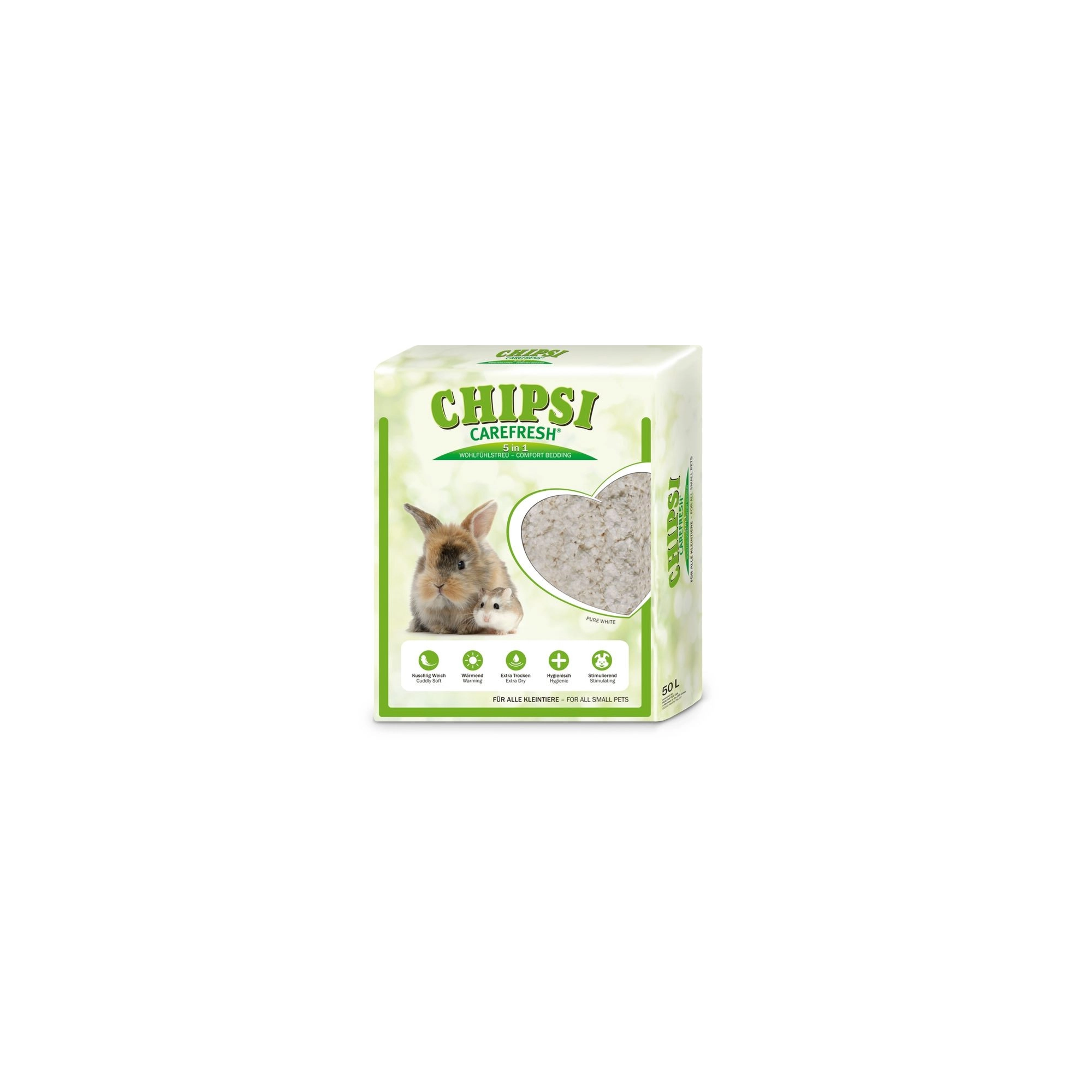 Chipsi Alom Carefresh Pure White, 50l (4kg)