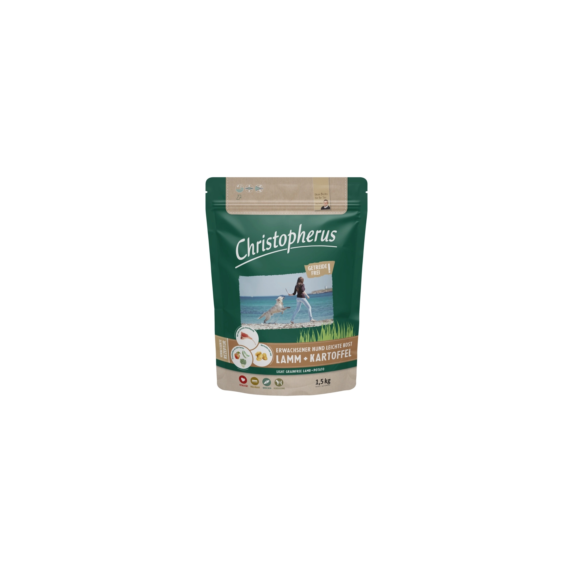 Christopherus Dog Adult Grainfree Szarvas és burgonya Large 1,5kg