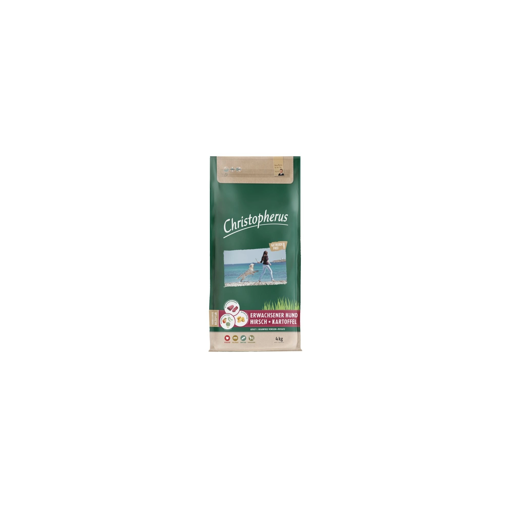 Christopherus Dog Adult Grainfree Szarvas és burgonya Large 4kg