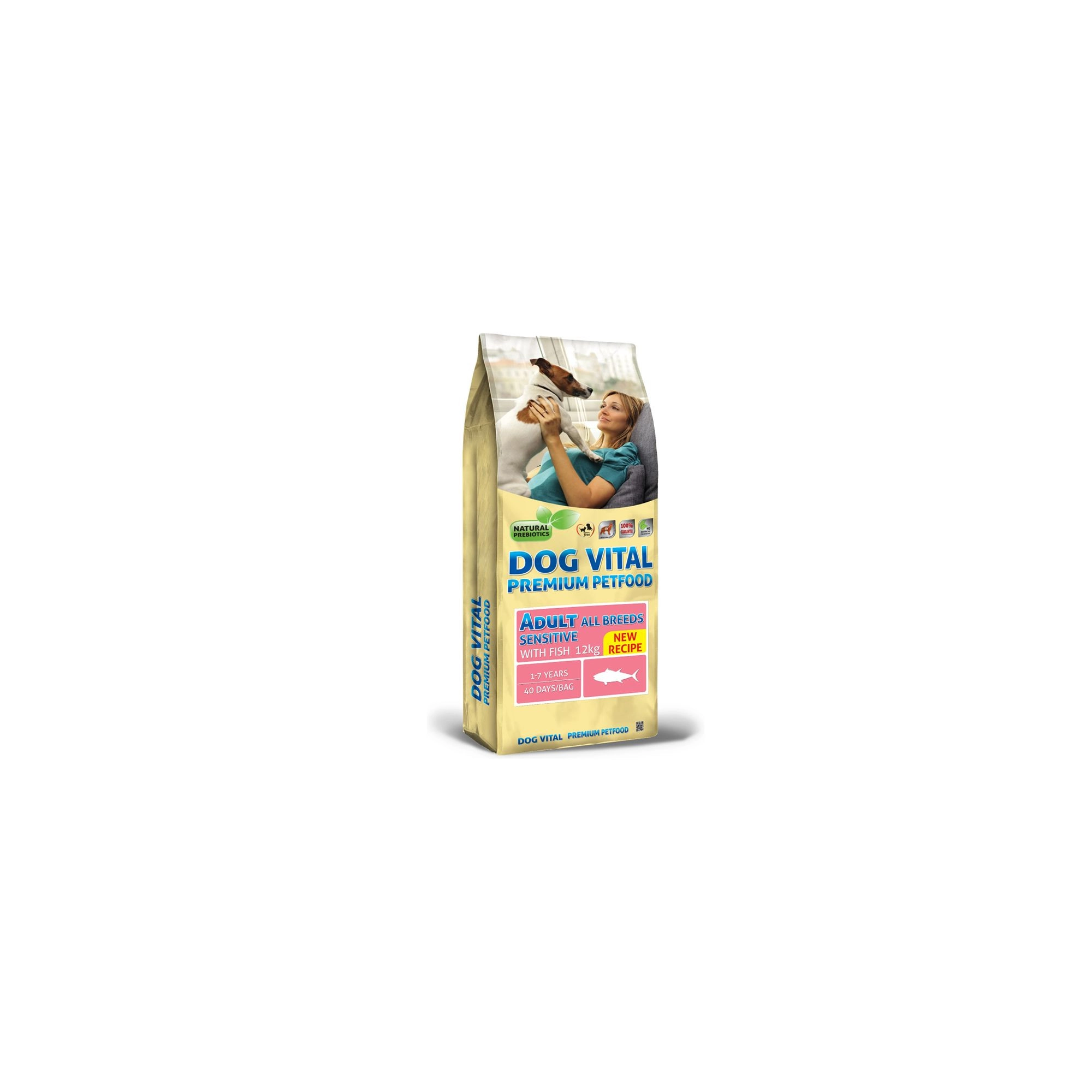 Dog Vital Adult Sensitive All Breeds Fish 12kg