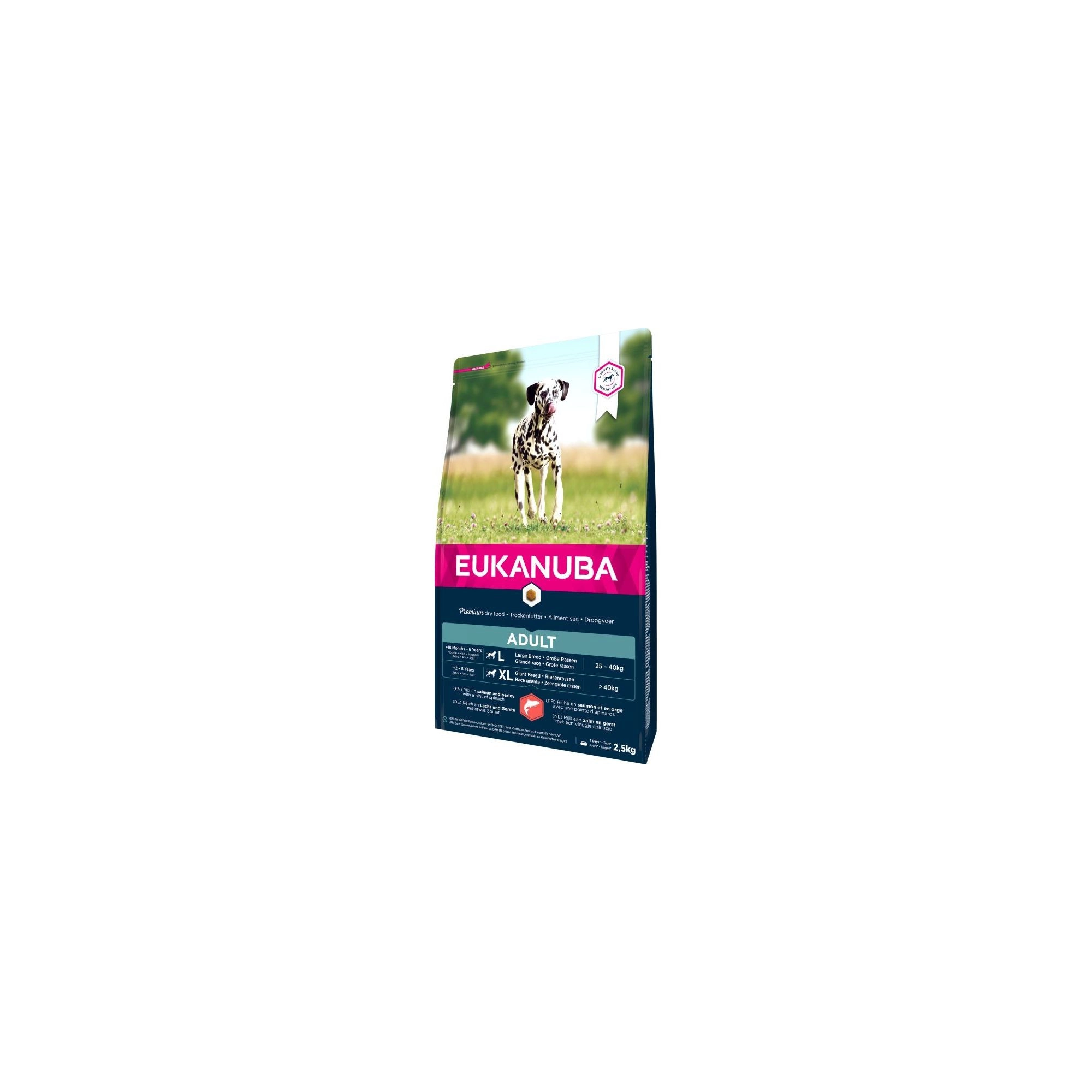 Eukanuba Adult Large Salmon & Barley kutyatáp 2,5kg
