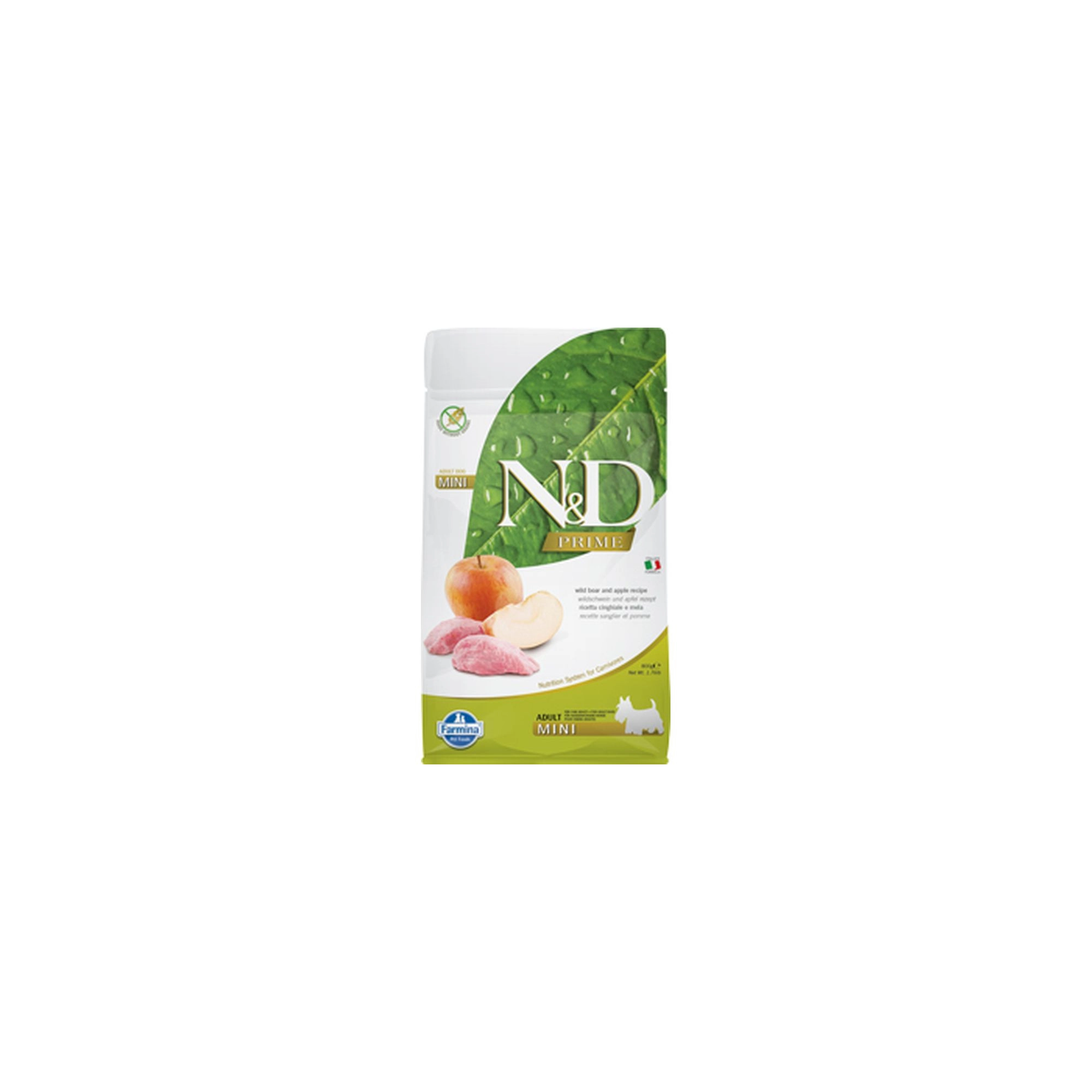 -N&D Prime Dog vaddisznó&alma adult mini 800g