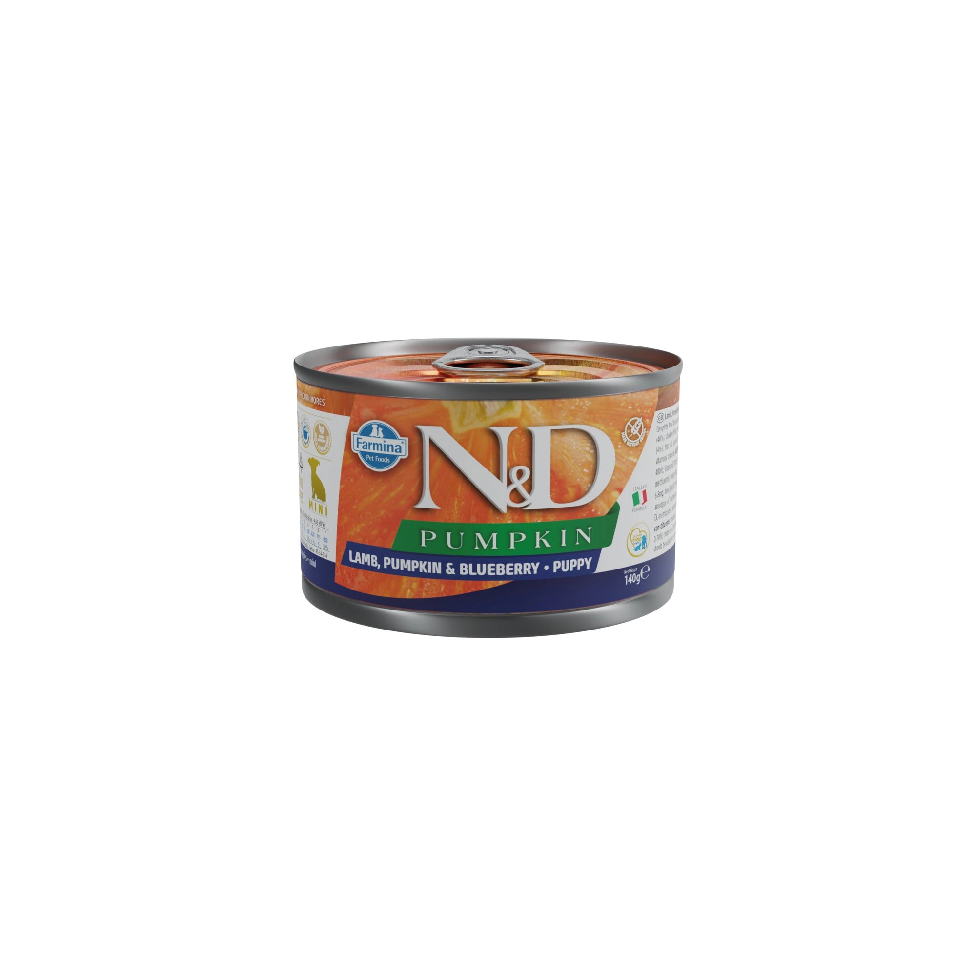 N&D Dog Pumpkin konzerv bárány & áfonya sütőtökkel Puppy mini 140gr