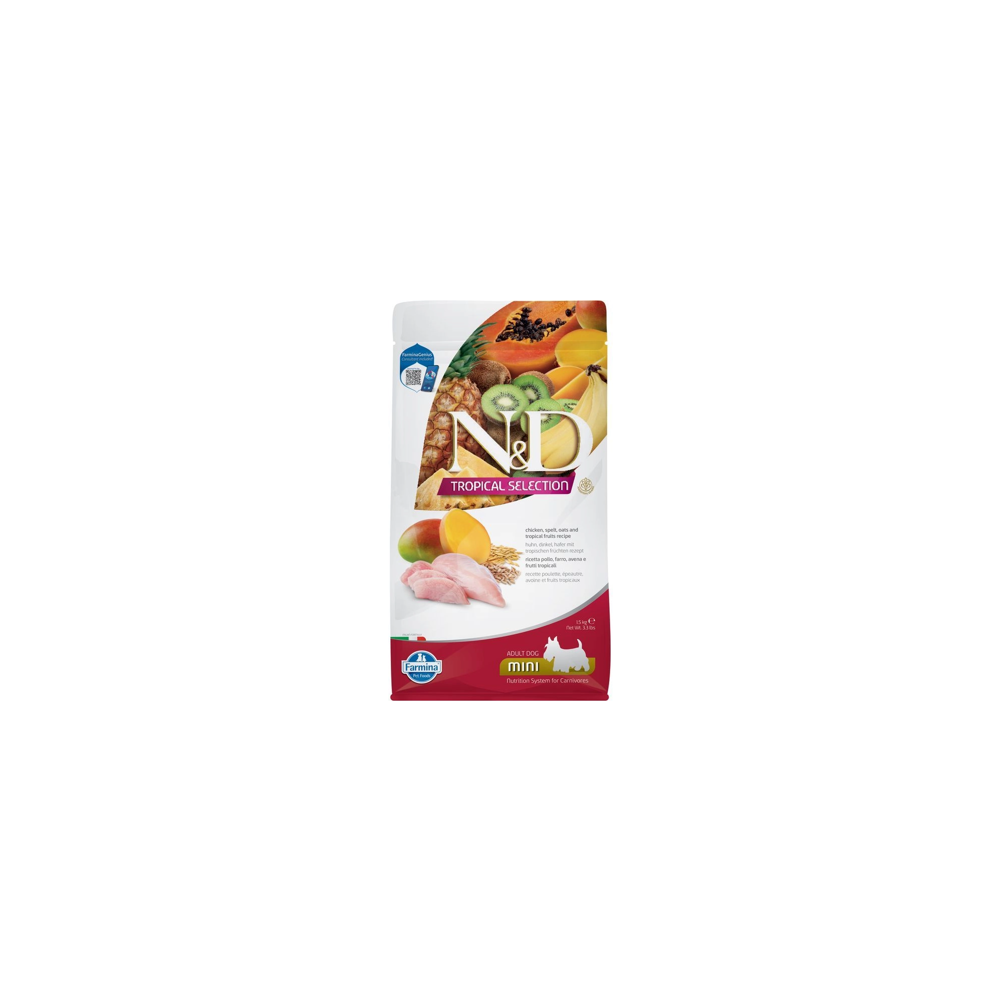 N&D Tropical Selection Dog Chicken Adult Mini 1,5kg