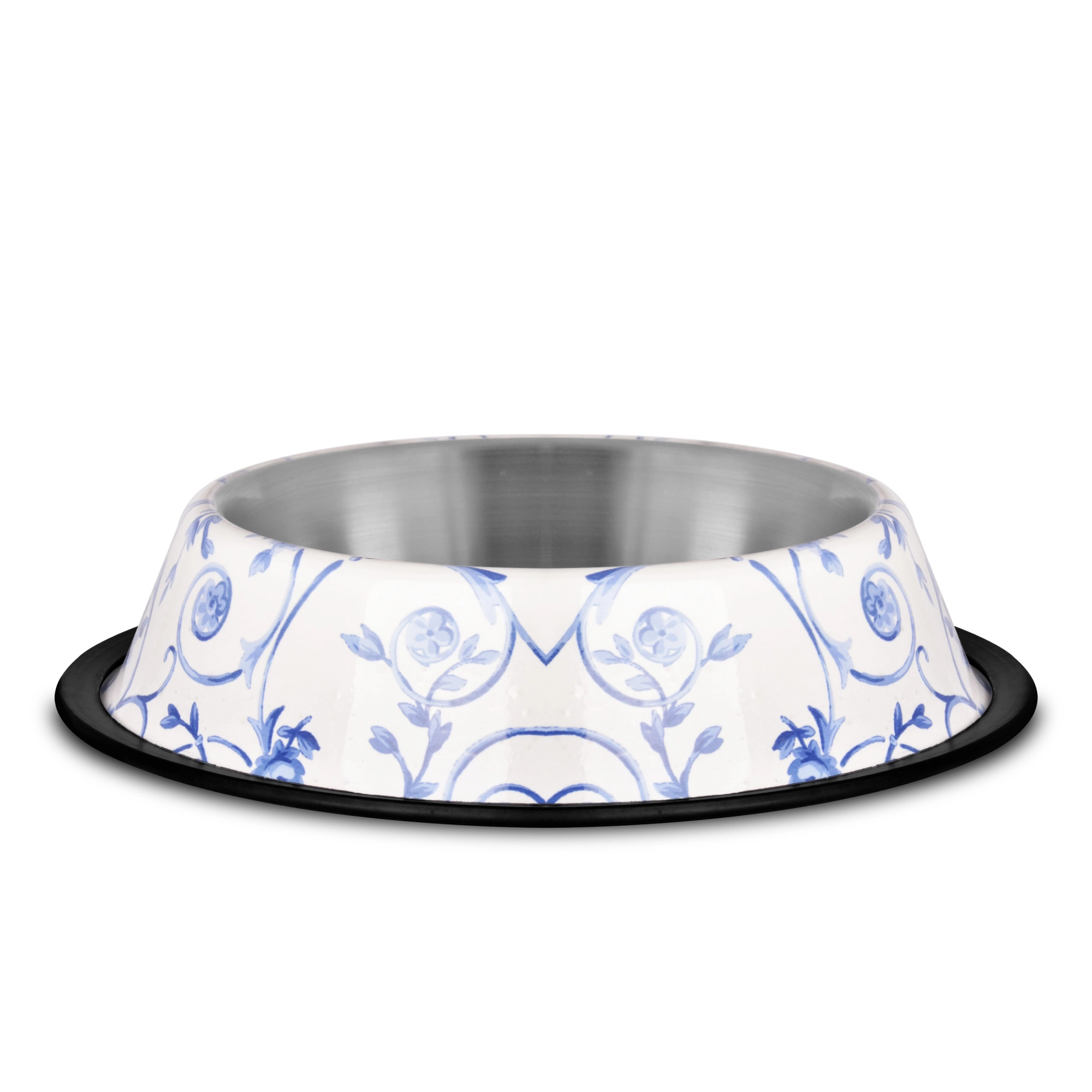 Raintech Rozsdamentes etetőtál, mintás, gumiperemes -  felső 18,0cm/alsó 25,5cm, 0,90l