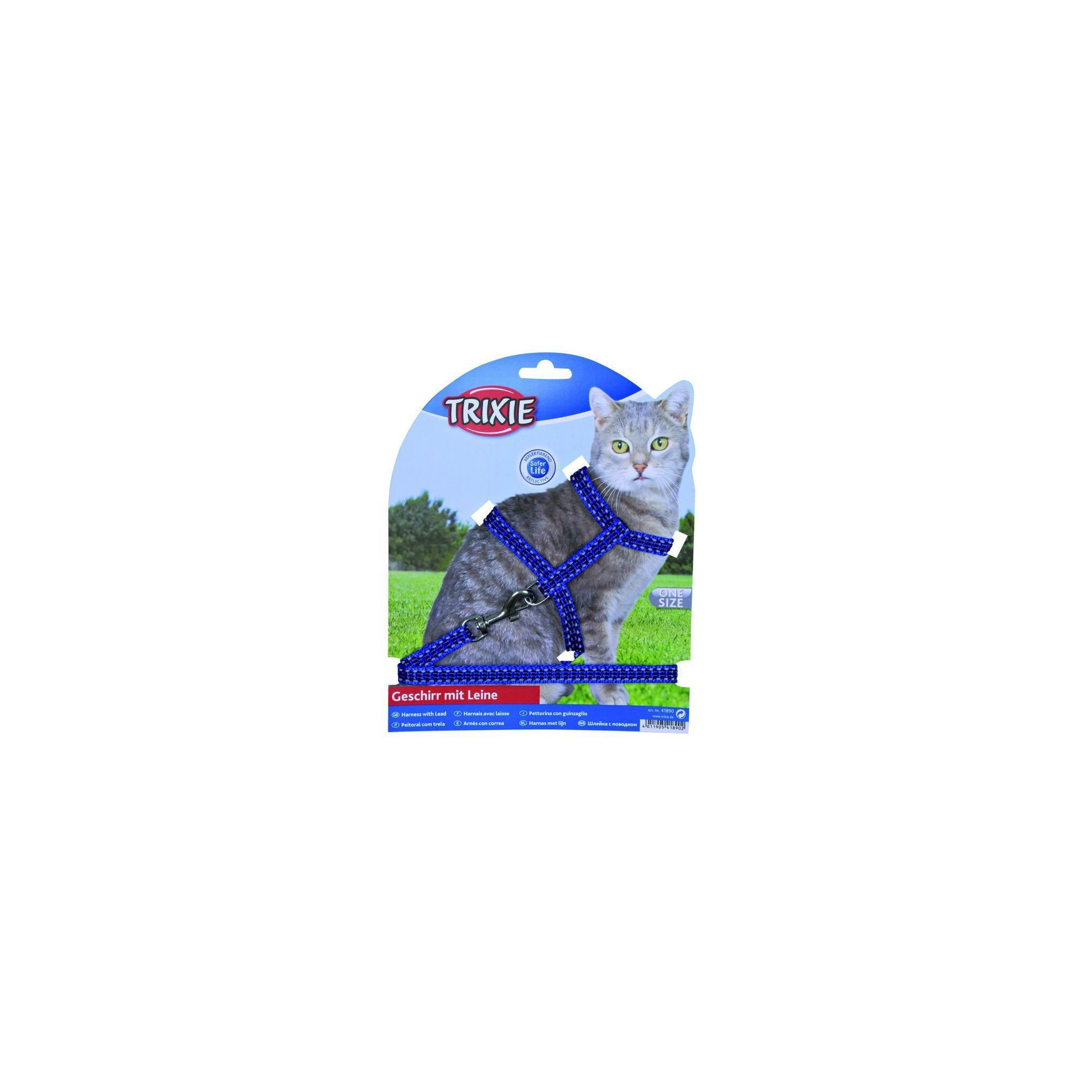 Trixie Hám És Póráz Macskának Fényvisszaverős 22-42cm/10mm 1,2m
