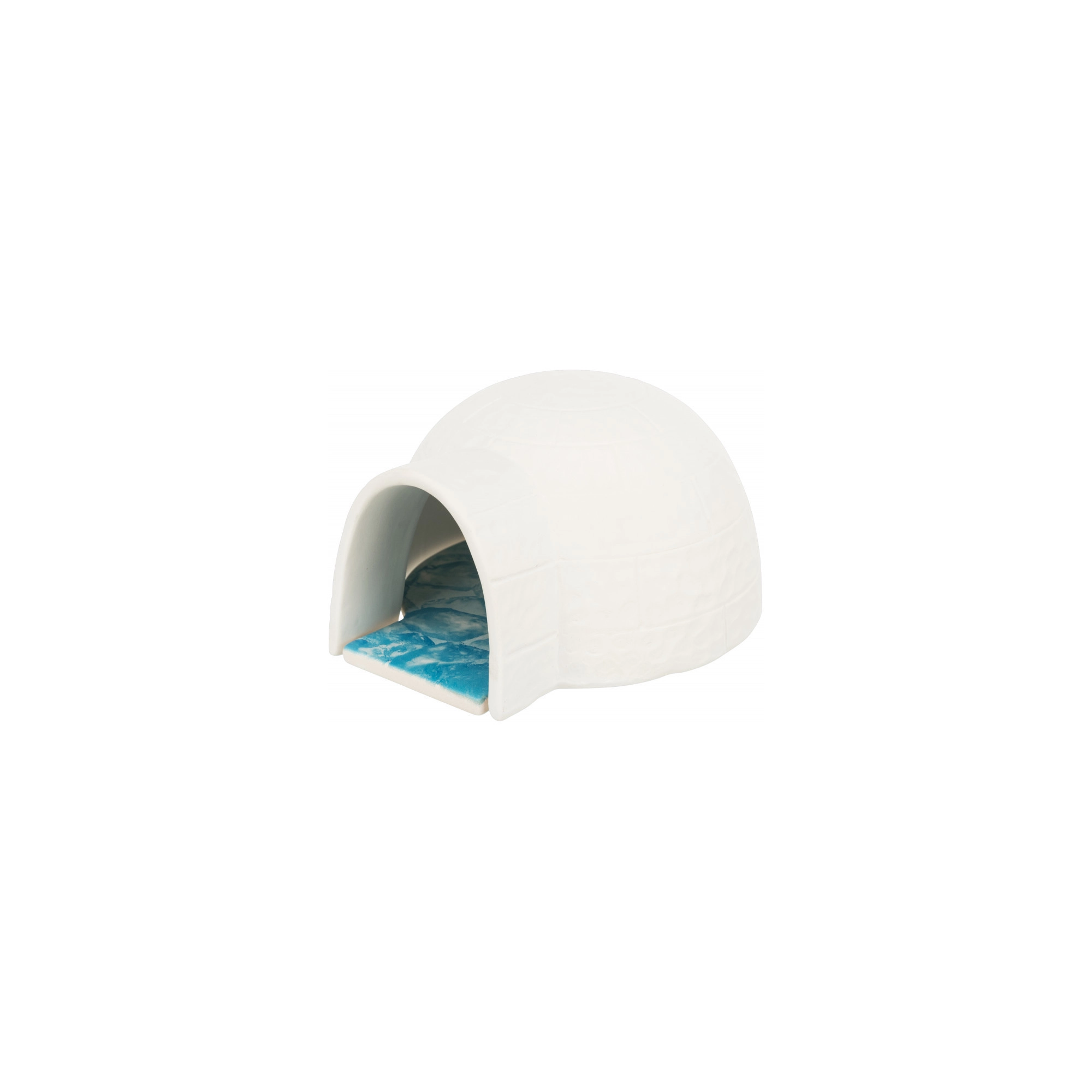 Trixie Igloo Kerámia Hűtőlemezzel Rágcsálóknak 13 × 9 × 15 cm, Fehér