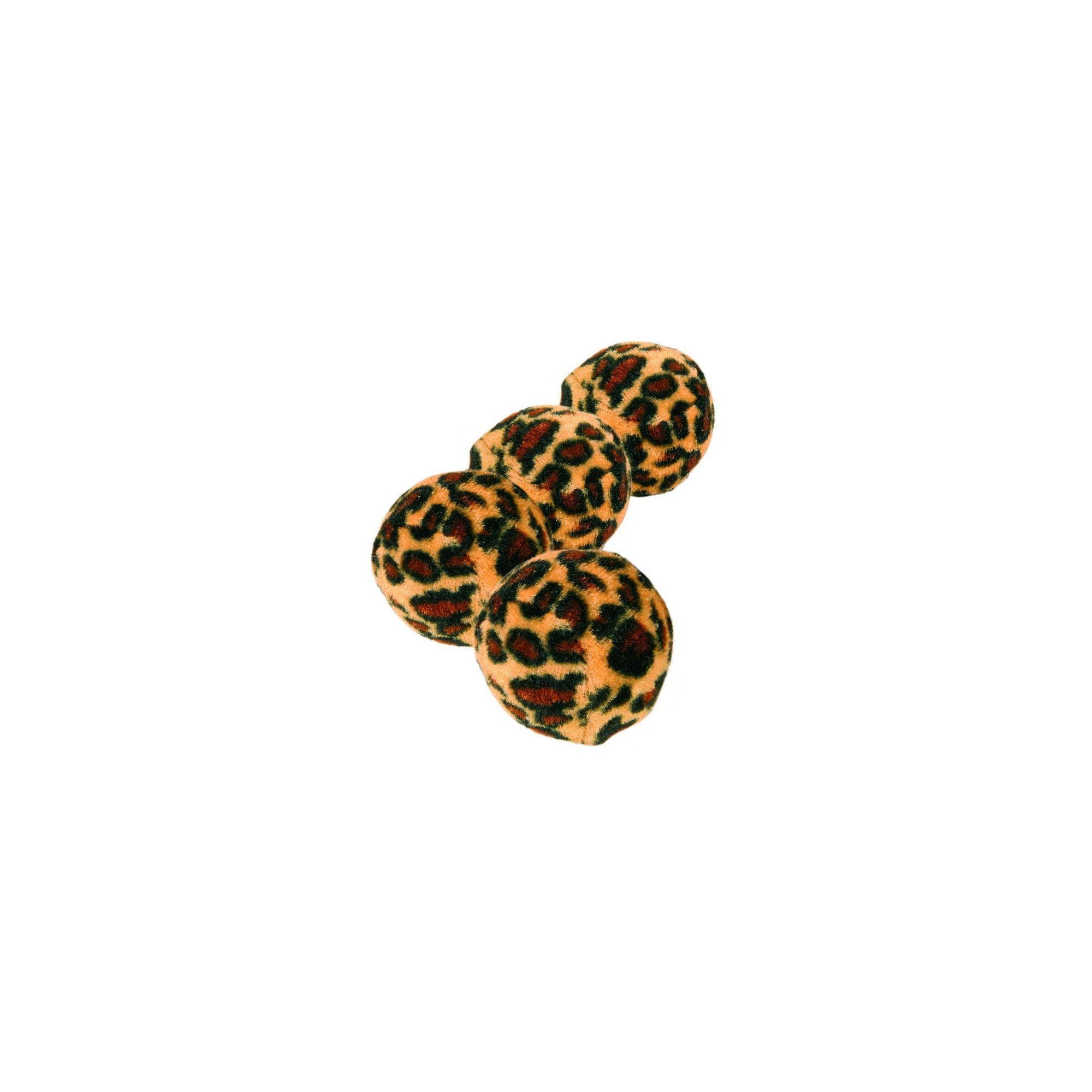Trixie Játék Macska Labda Plüss, 4cm, 4db