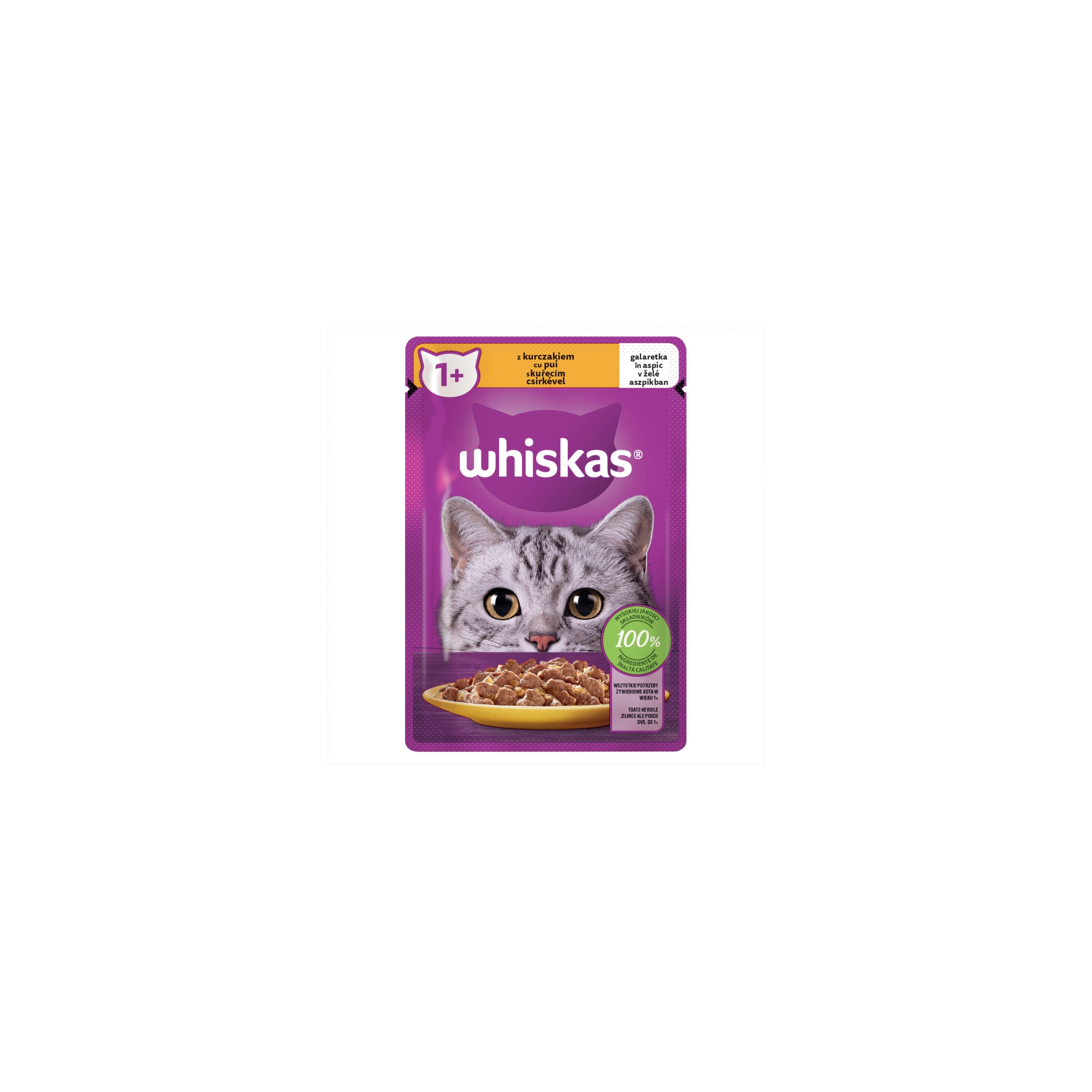 Whiskas alutasak csirke aszpikpan 85gr