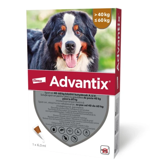 Advantix spot on 40-60 kg közötti kutyáknak AUV 1 x 6 ml