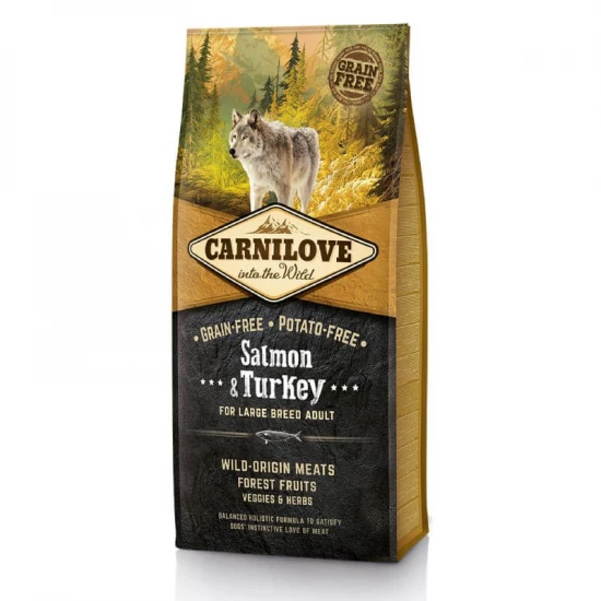 Carnilove Adult Large Salmon & Turkey- Lazac és Pulyka Hússal 12kg