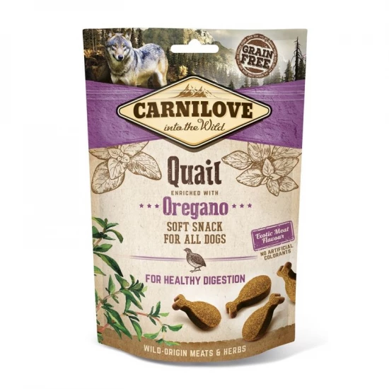 Carnilove Dog Jutalomfalat Semi Moist Quail&oregano - Fürj oregánóval 200g