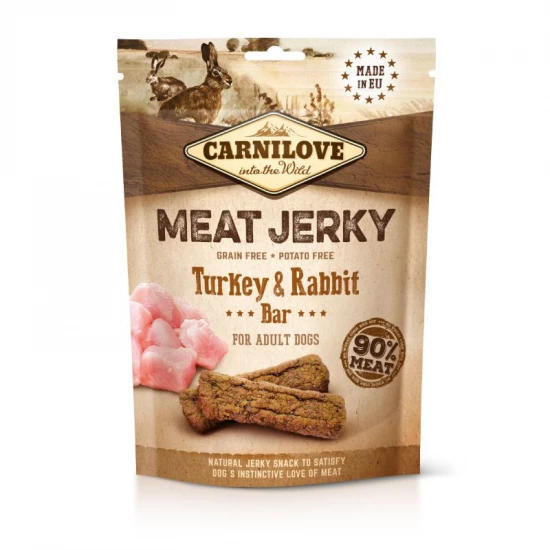 Carnilove Dog Jutalomfalat Jerky  Turkey&Rabbit Bar – pulyka&nyúl 100g