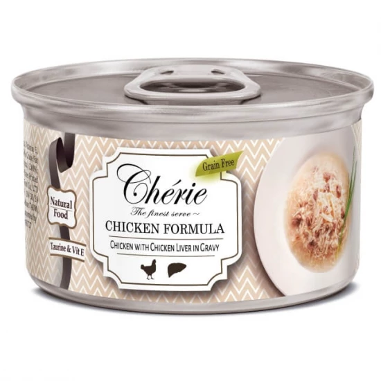 Chérie Aprított Csirke Csirkemájjal Mártásban 80g