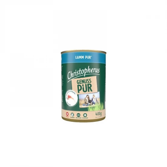 Christopherus Dog konzerv pure bárány 400g