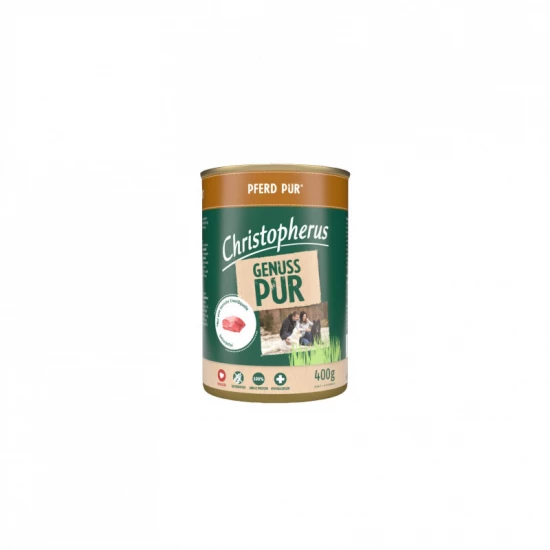 Christopherus Dog konzerv pure ló 400g