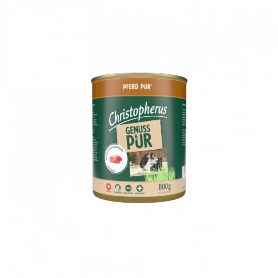 Christopherus Dog konzerv pure ló 800g