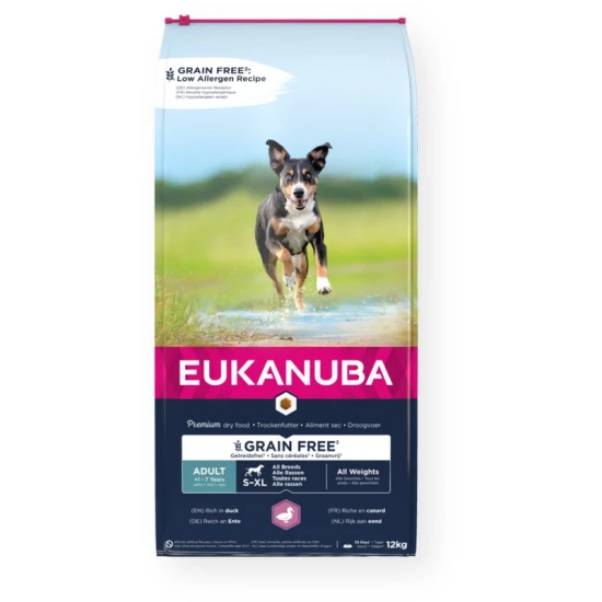 Eukanuba Adult Grain Free All Breeds Duck 12kg