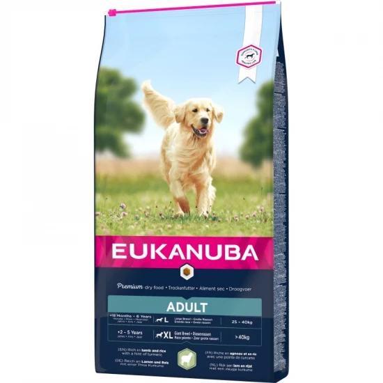 Eukanuba Adult Lamb & Rice Large kutyatáp 12kg