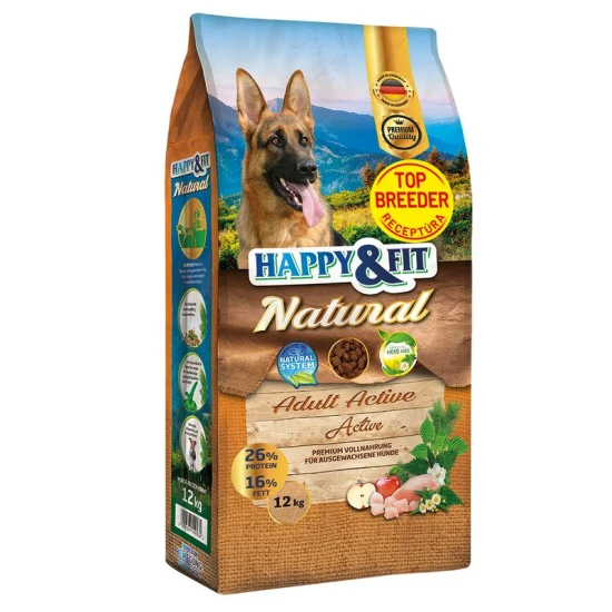 Happy&Fit Natural Adult Active (Top Breeder) 12kg