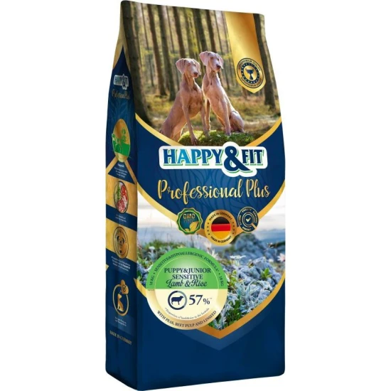 Happy&Fit Professional Plus Puppy & Junior Sensitive Lamb & Rice 18kg