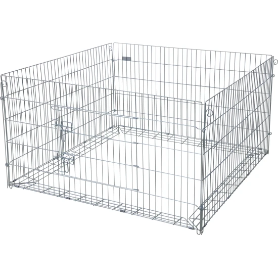 KERBL Kültéri kisállatketrec védőhálóval, 115x115x65 cm