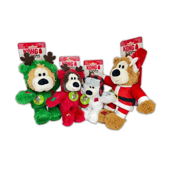 KONG Holiday Játék Wild Knots Medve Vegyes M/L