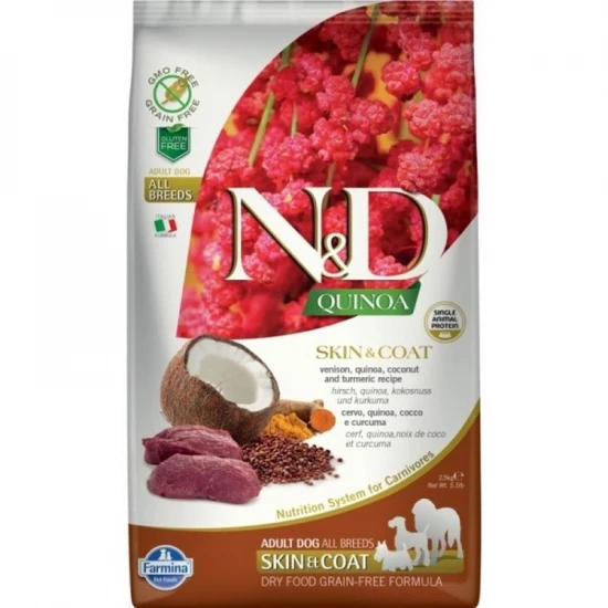 N&D Quinoa Dog Skin & coat vadhús 2,5kg