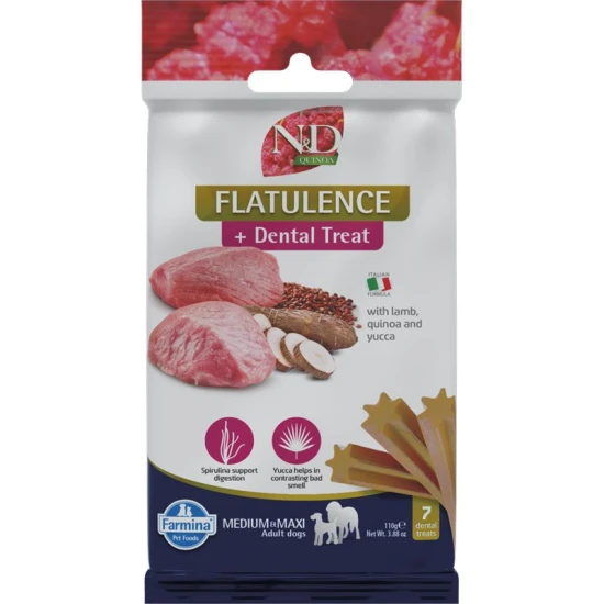 N&D Quinoa Dog Jutalomfalat Flatulence Adult Med&max puffadásra 100g