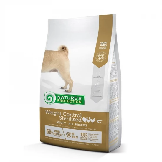 Natures Protection Dog Weight Control Sterilised Poultry with krill 4kg